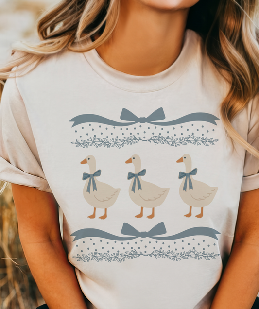 Blue Ribbon Goose Tee