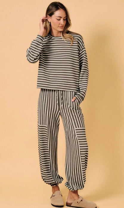 Stripe Knit Pant