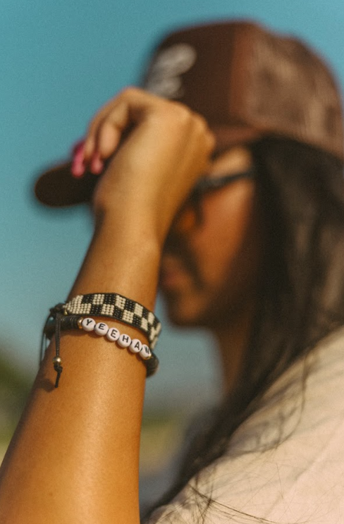 Black Checkered Bracelet