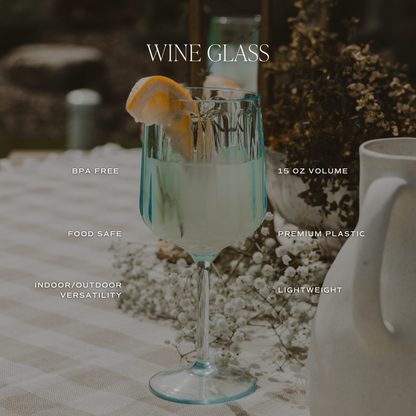 Let’s Sip Outdoor Plastic Wine Drinkware