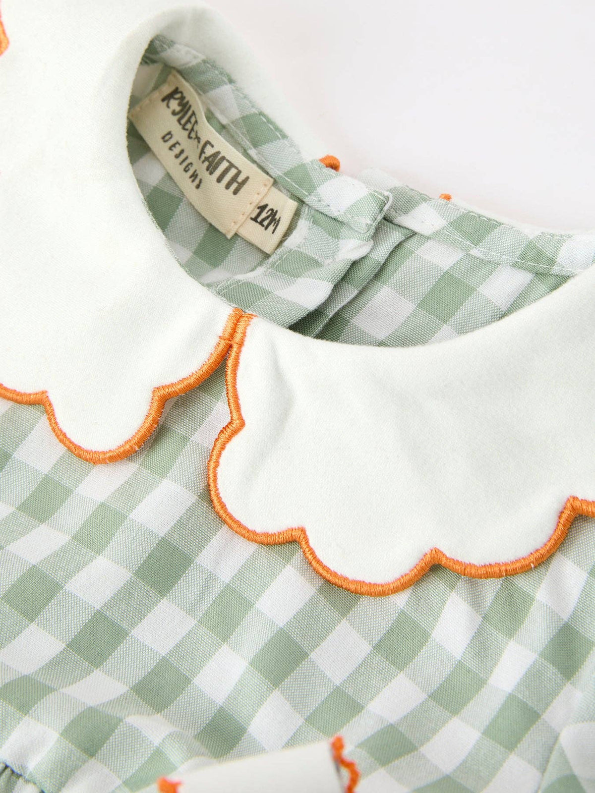 Pumpkin Plaid Romper