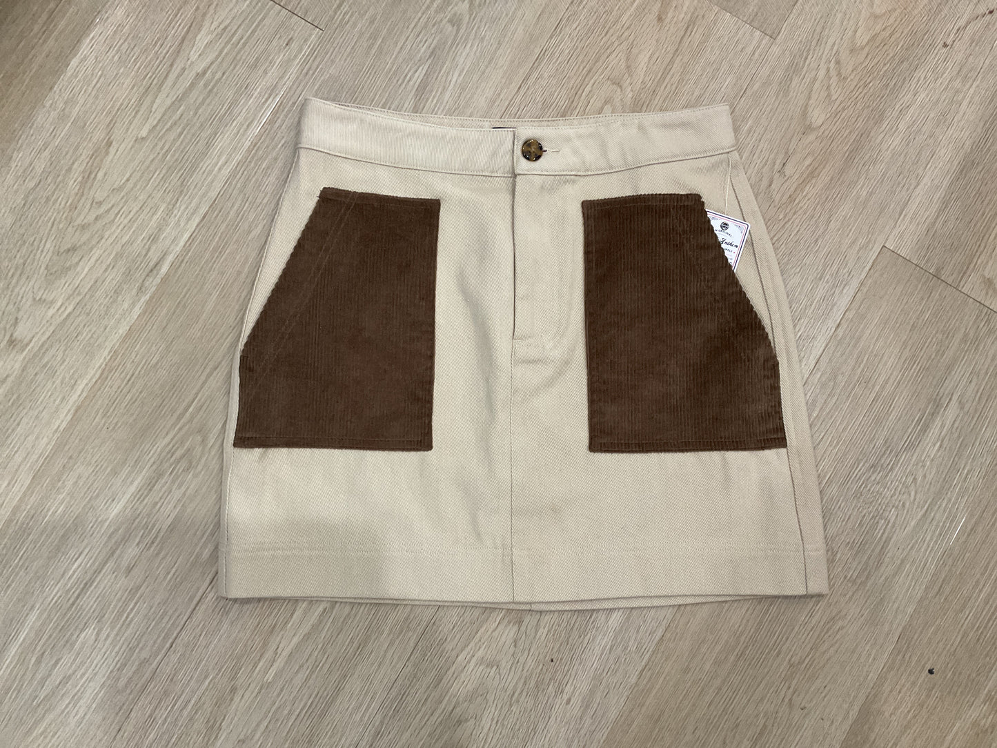 Neutral Tones Utility Mini Skirt FINAL SALE