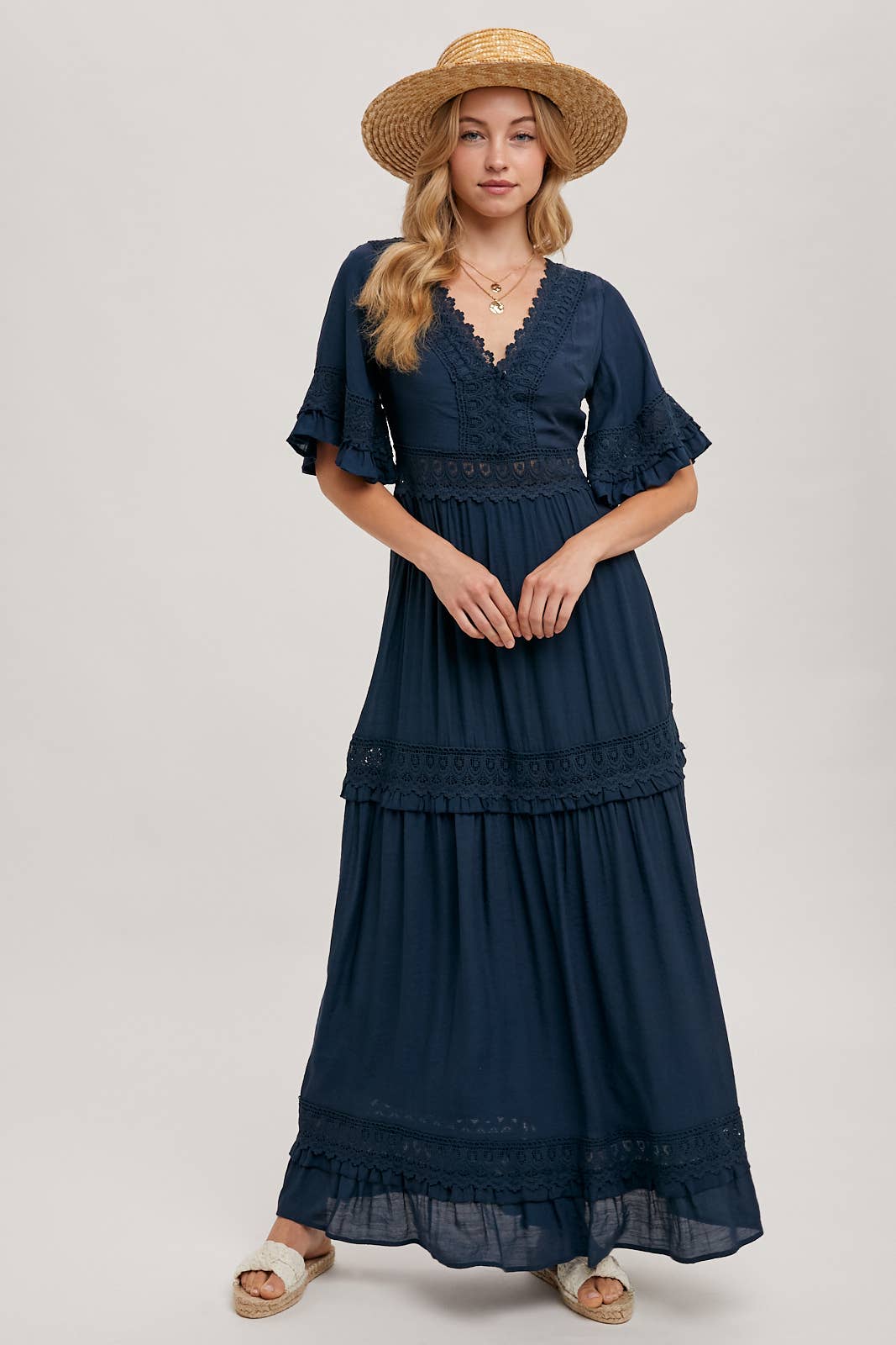 Olive Dreams Lace Maxi