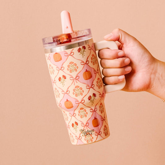 Patchwork Pumpkins 20oz Tumbler
