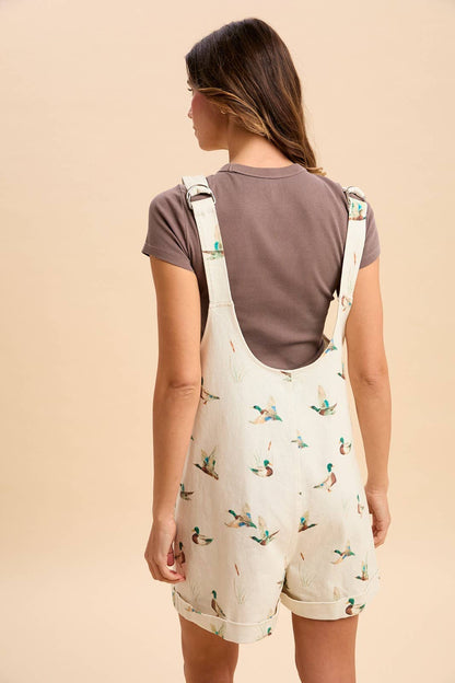 Mallard Duck Print Romper