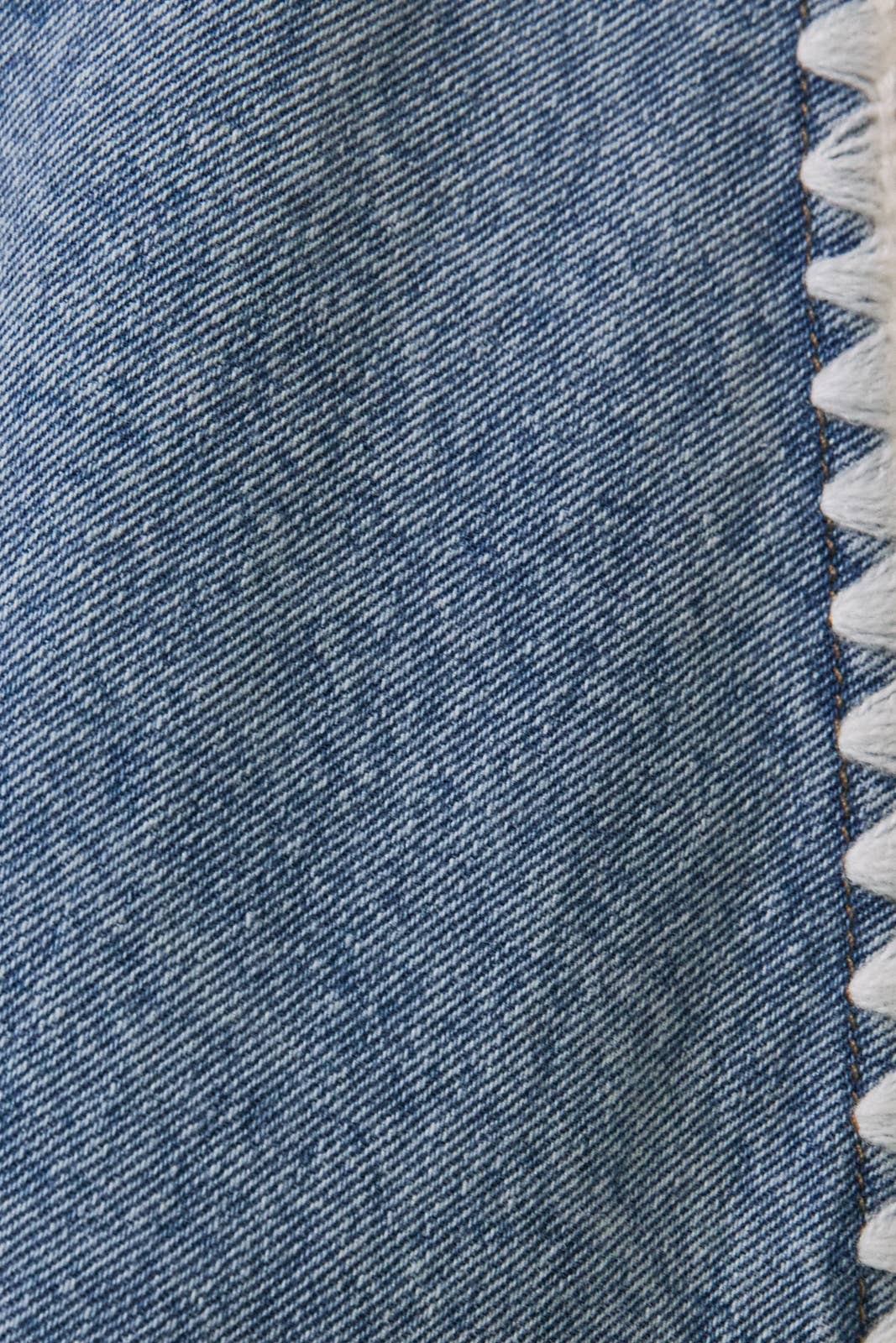 V Neck Stitch Detail Denim Romper