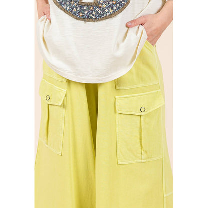 French Terry Knit Cargo Pants