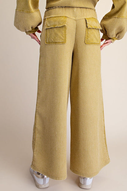 Green Tea Thermal Knit Pants