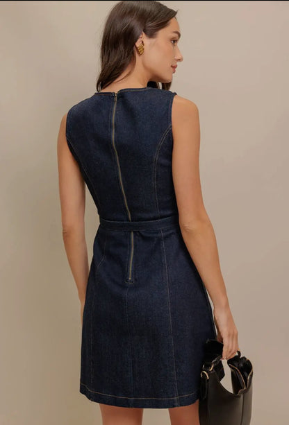 Dark Denim Mini Dress FINAL SALE