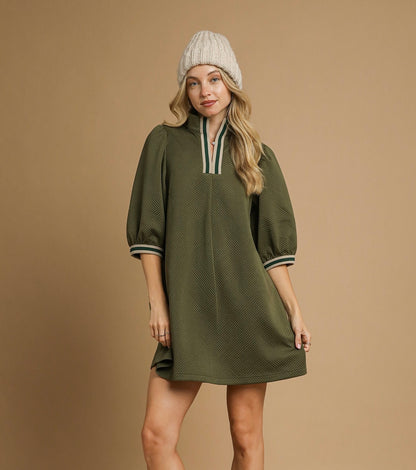 Pretty in Pleats Textured Dress