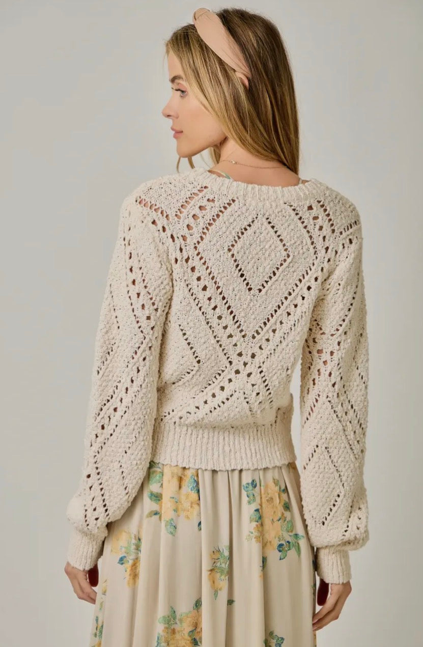 Crochet Knit Cardigan