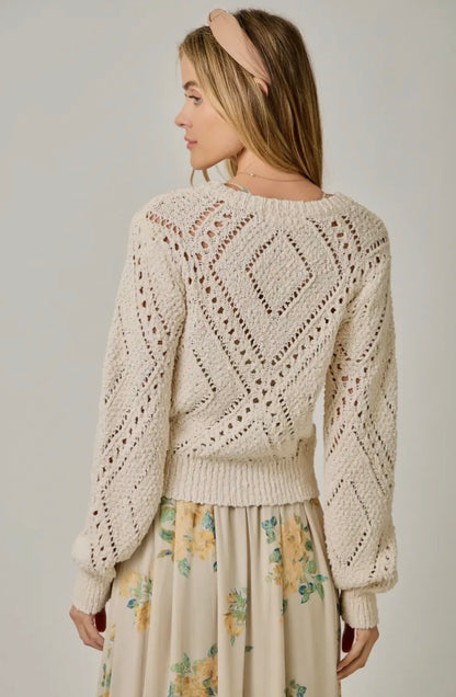 Crochet Knit Cardigan