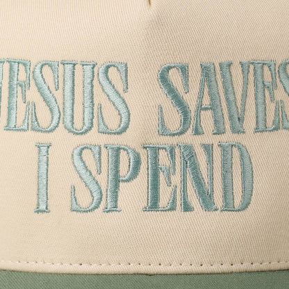 JESUS SAVES I SPEND Trucker Hat