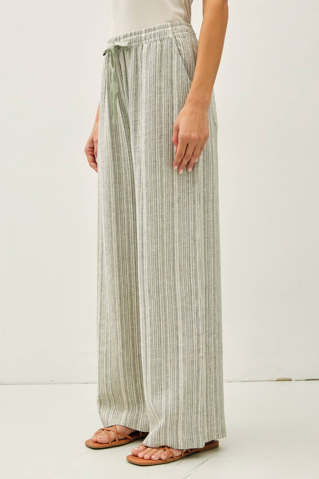 Wide Leg Linen Pants