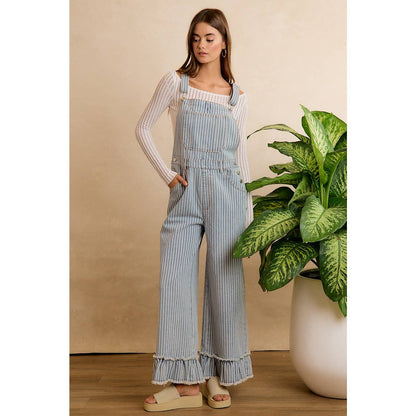 Make A Statement Ruffle Hem Overall