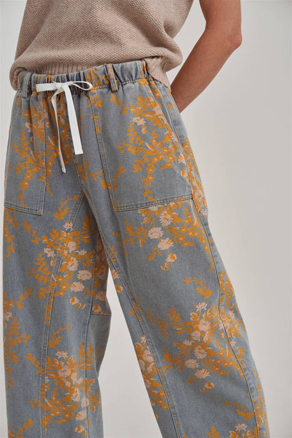 Fall Florals Relaxed Denim