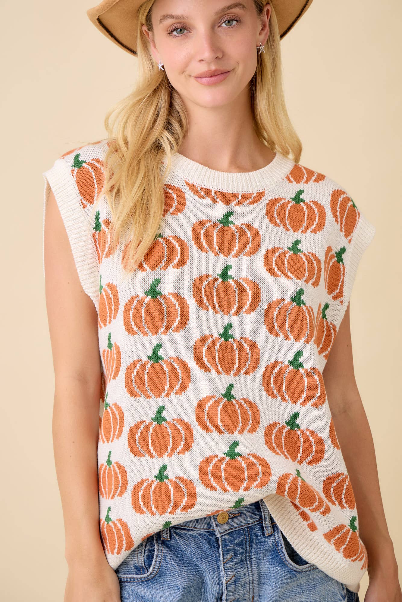Pumpkin Sweater Knit Top FINAL SALE
