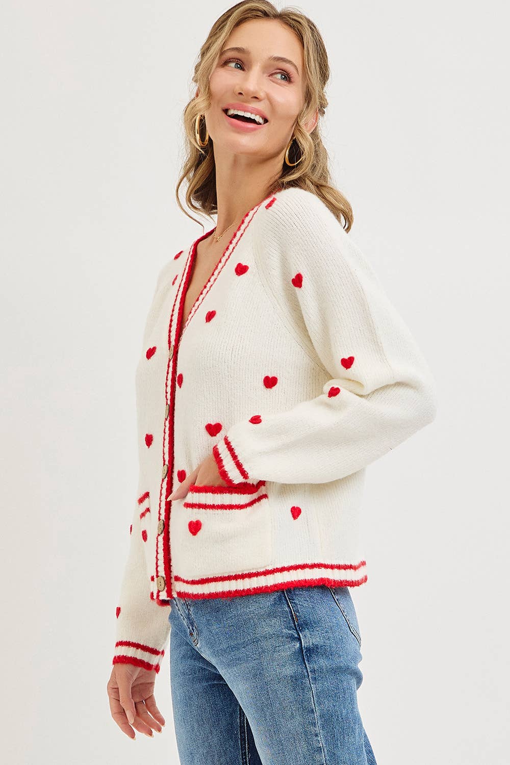 Sweet Valentine Heart Cardigan