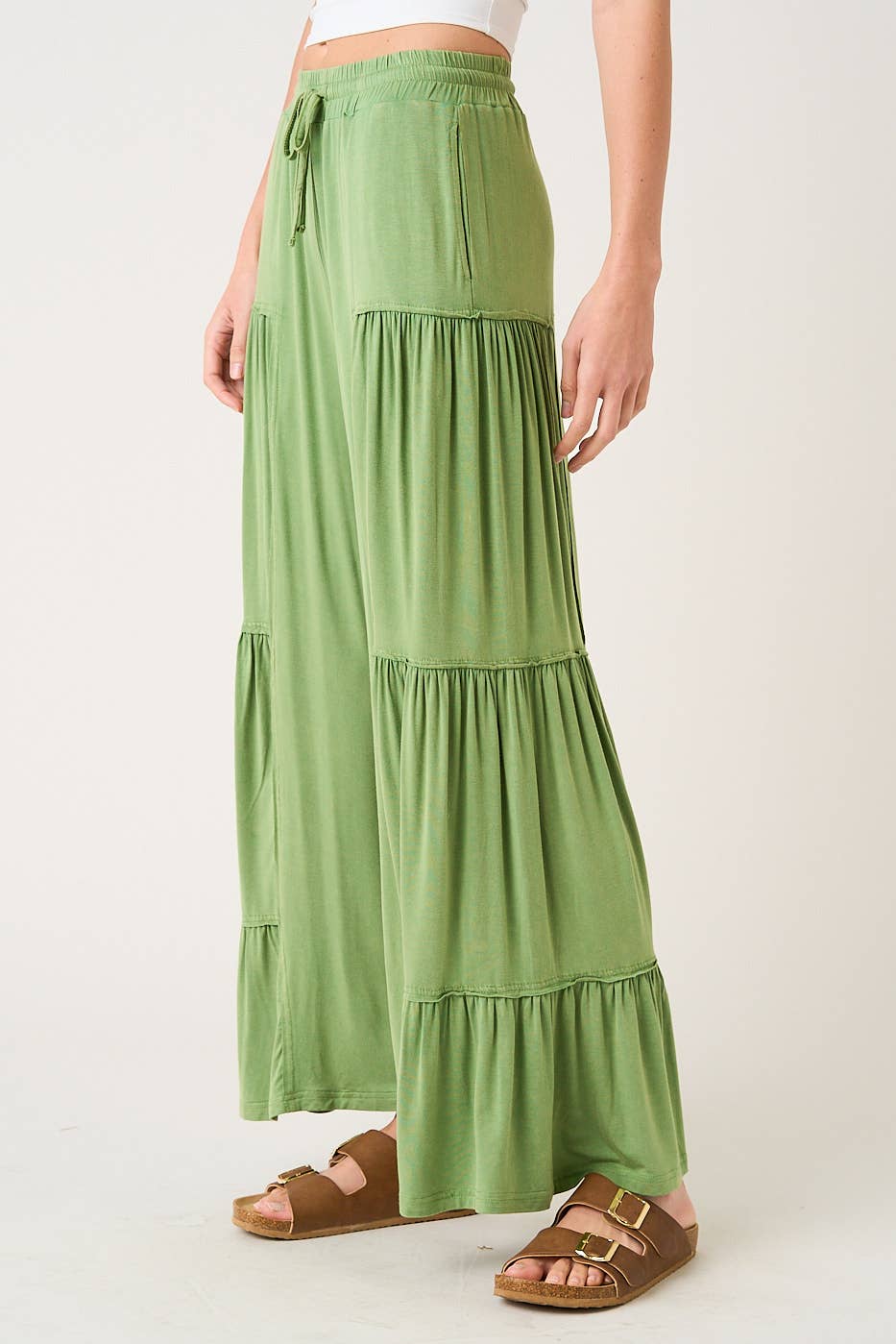 Matcha Tiered Pants
