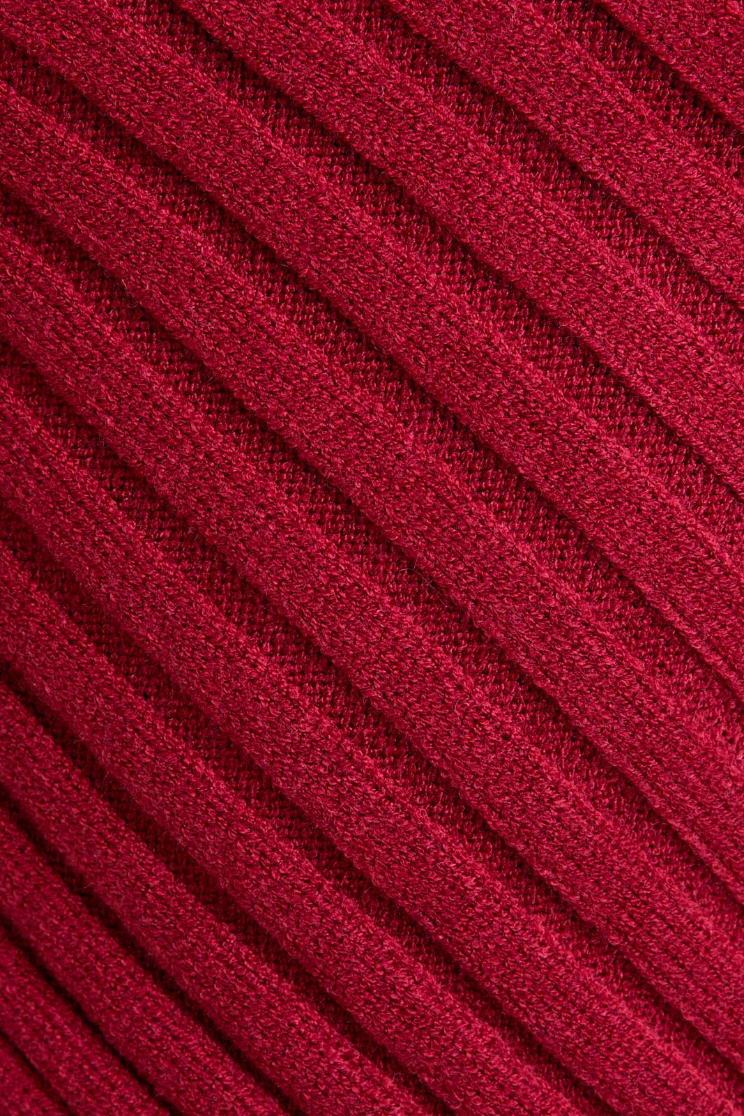 Crimson Scarf Hem Sweater Tank