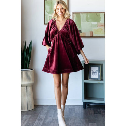 Make A Statement Velvet Dress