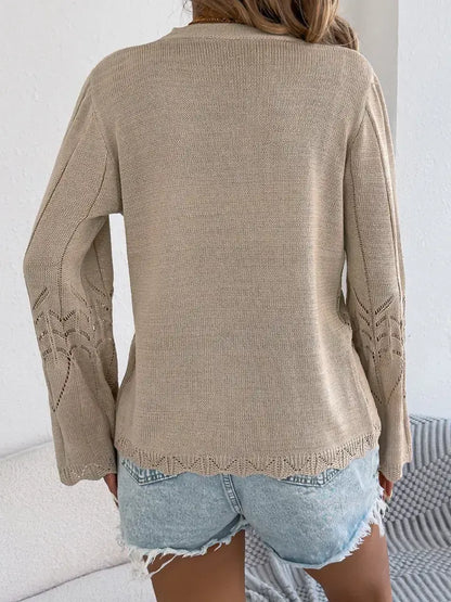 Boho Crochet Knit Cardigan