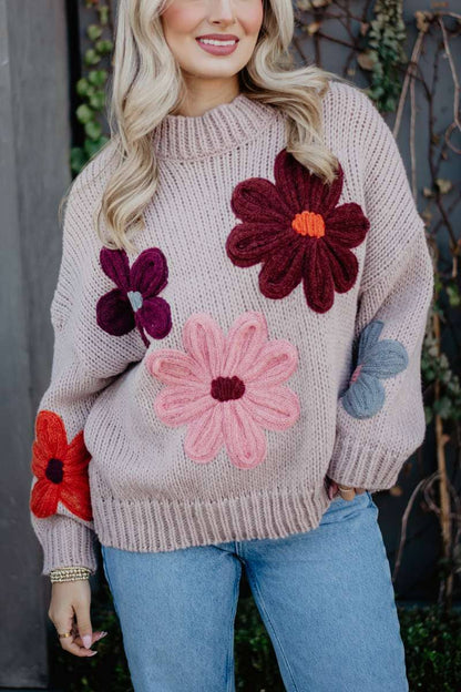 Autumn Blooms Cozy Sweater