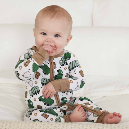 Clean Up Crew Bamboo Zip Romper