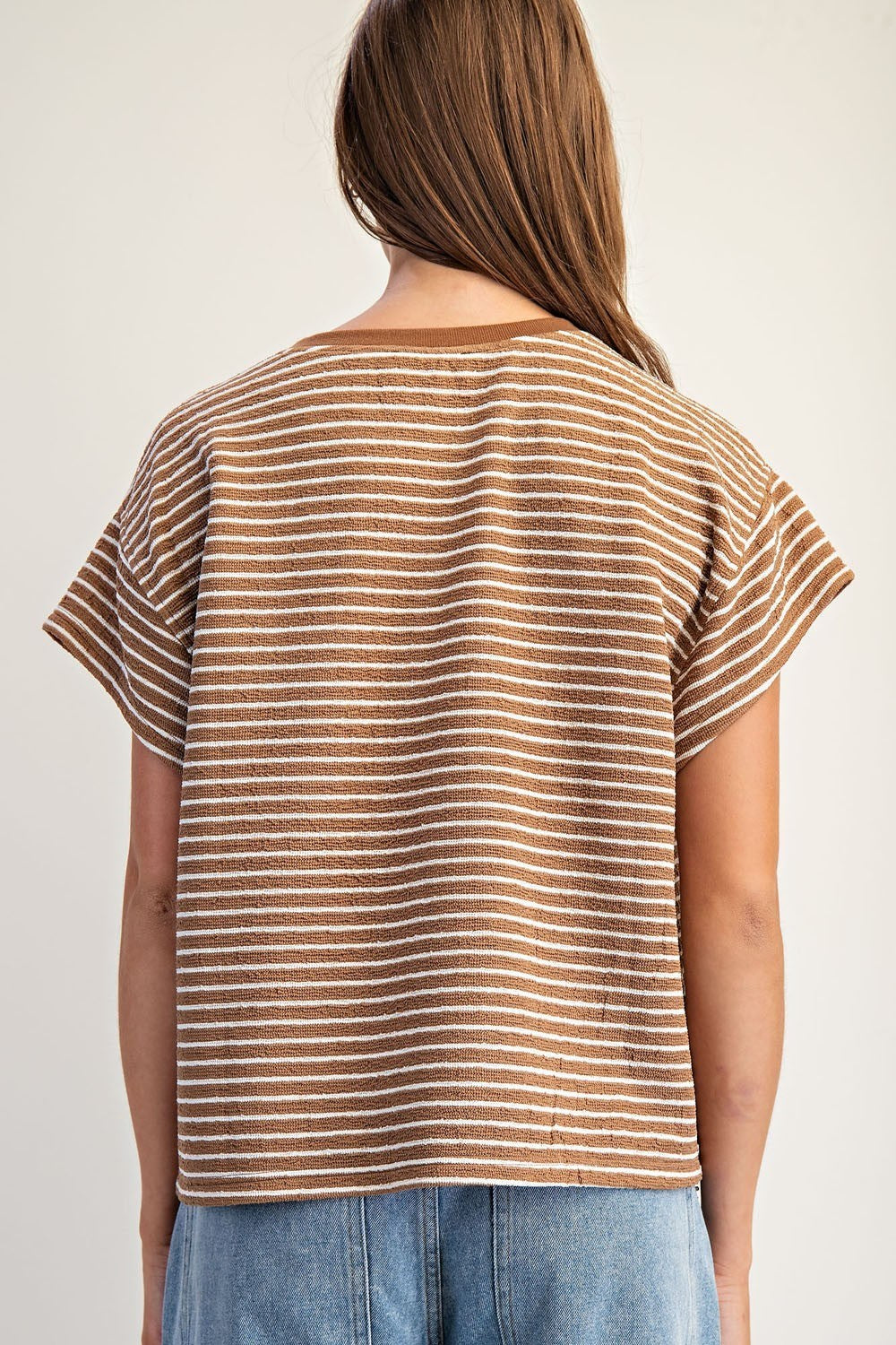 Keep It Casual Striped Knit Top