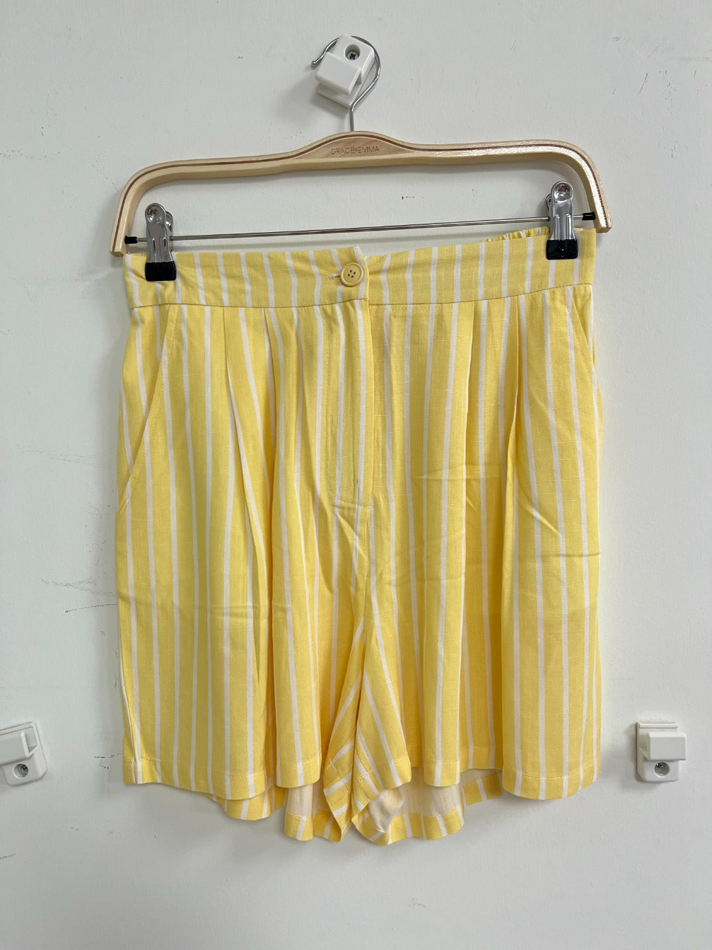 Yellow Striped Shorts