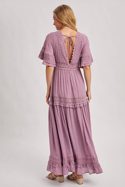 Olive Dreams Lace Maxi