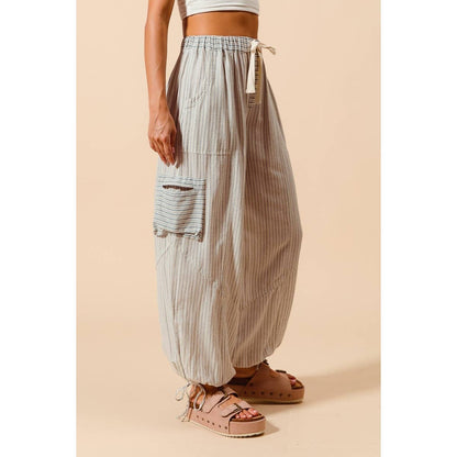 Vintage Striped Linen Pants