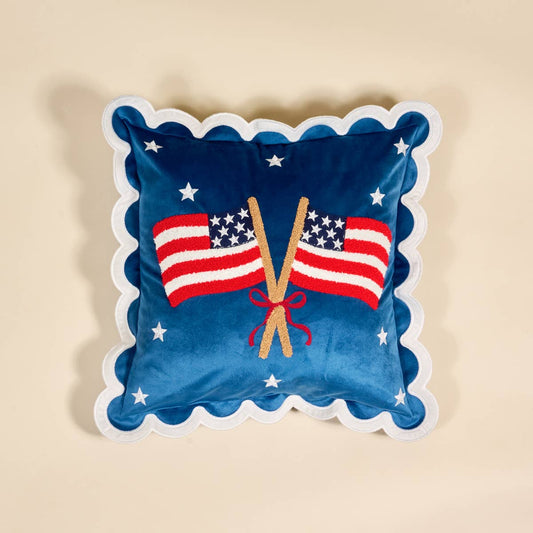 Party In The USA Flag Throw Pillow