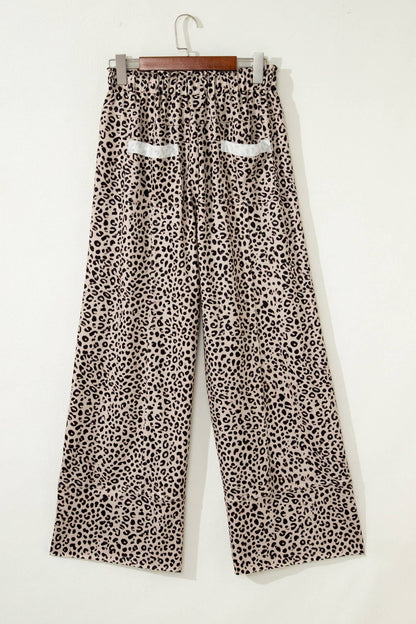 Leopard Knit Pants