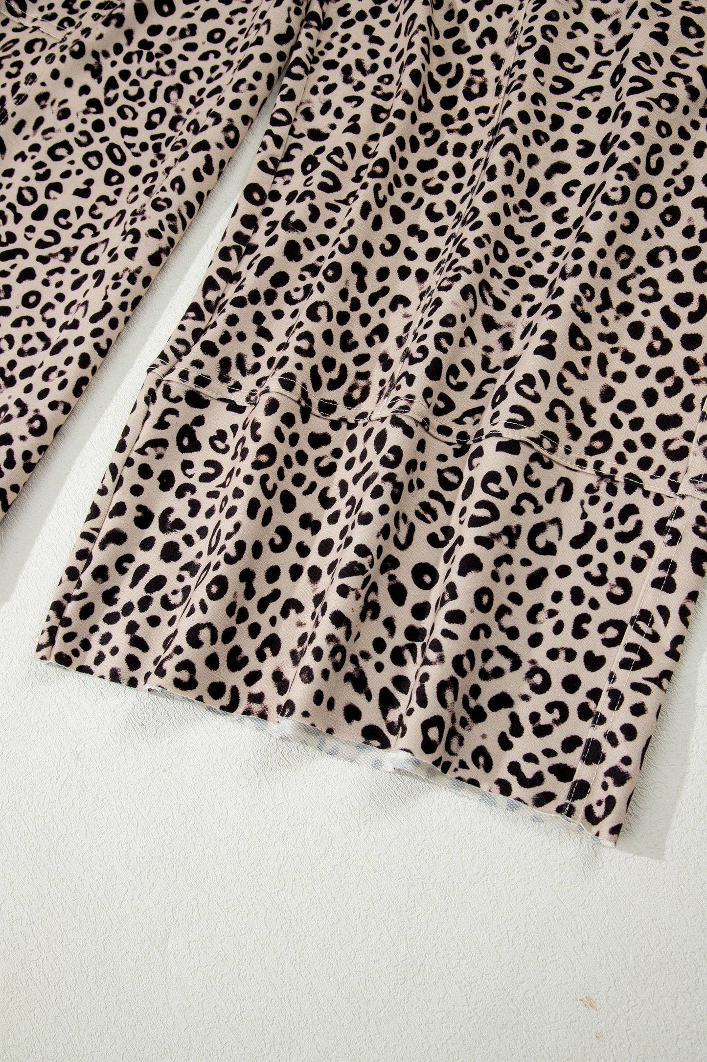 Leopard Knit Pants