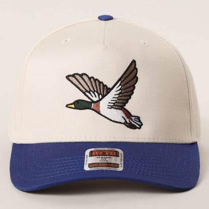Flying Mallard Embroidered Hat