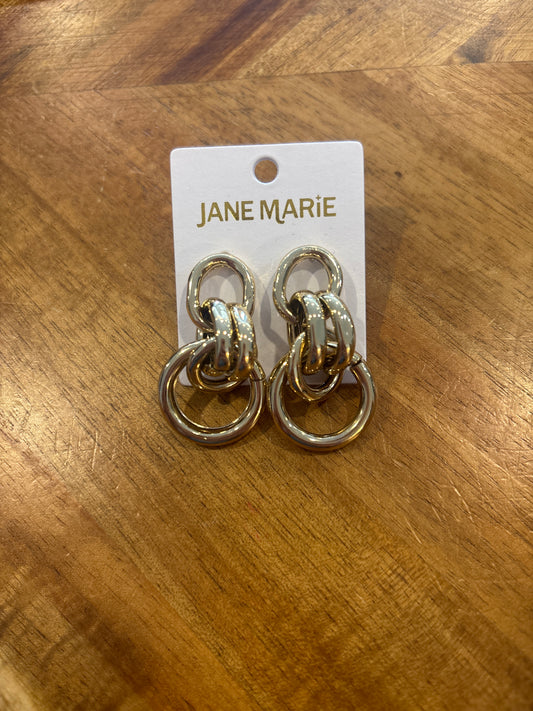 Gold Circle Earrings