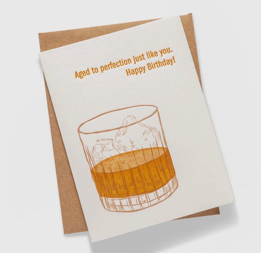 Whiskey Birthday Greeting Card