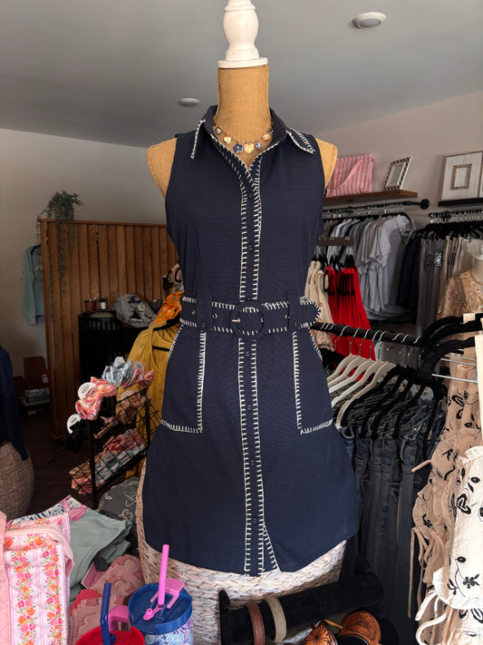 All In The Details Belted Dress