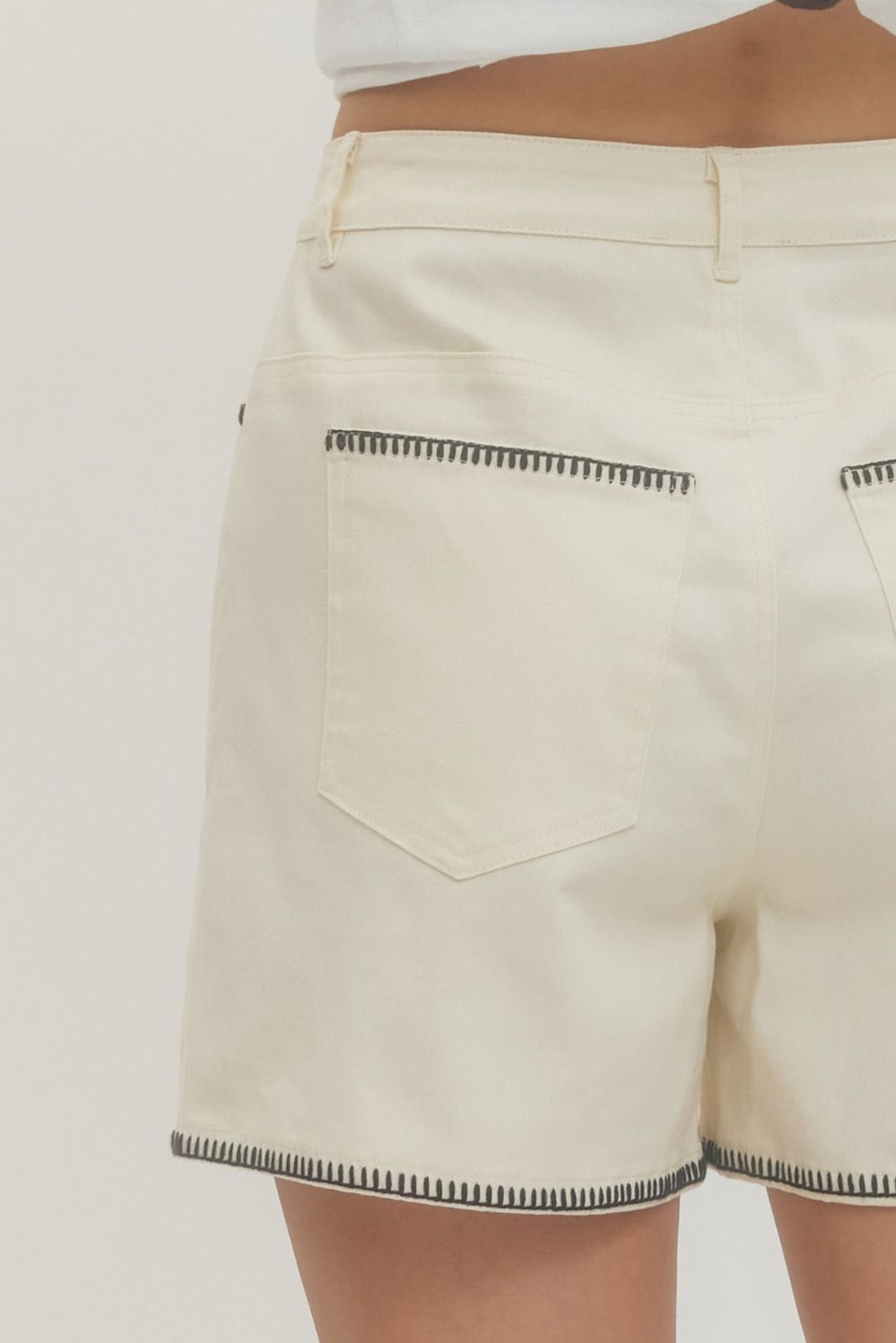 Stitch Detailed Shorts