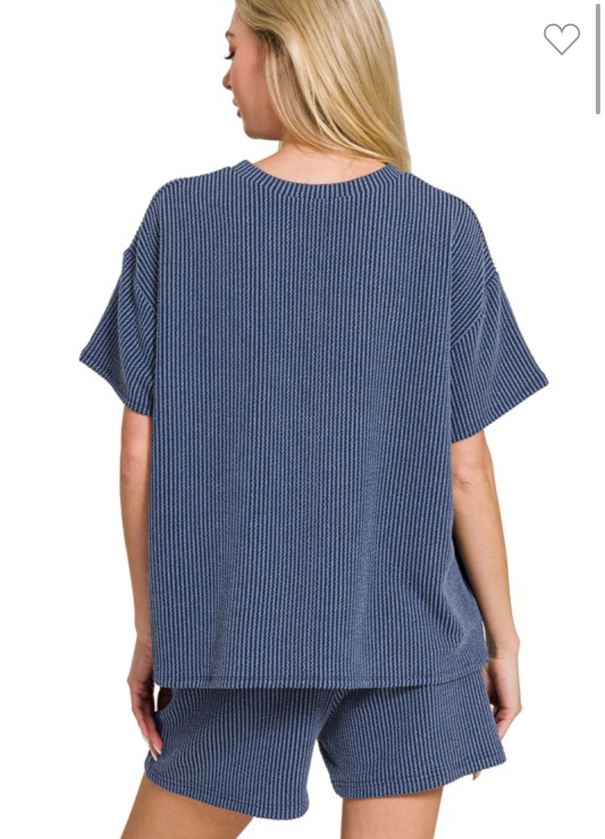 Ribbed Top + Short Set