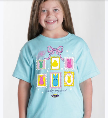 Girls Peeps Stamp Tee