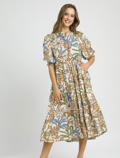 Hazel Tiered Fall Midi
