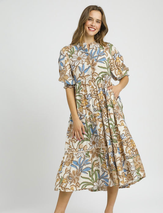 Hazel Tiered Fall Midi