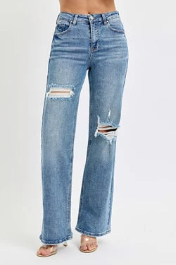 Roxy High Rise Distressed Denim - RISEN