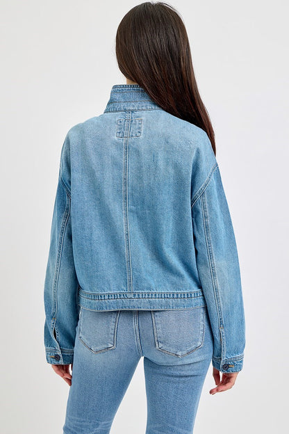 Collared Denim Jacket