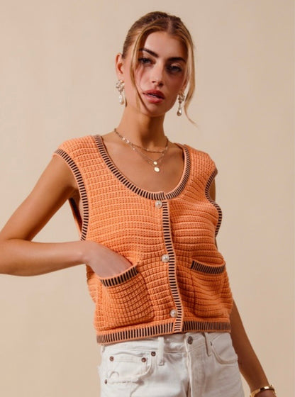 Sunkist Summer Sweater Vest