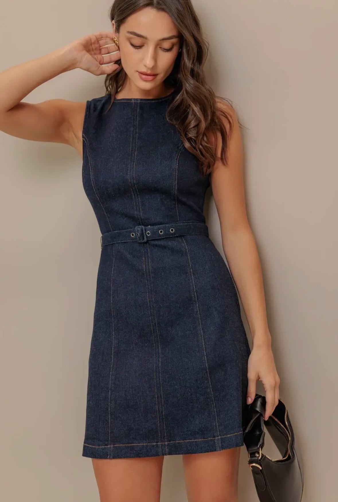 Dark Denim Mini Dress FINAL SALE