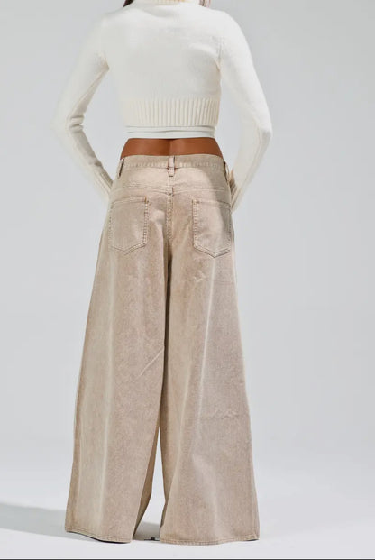 Washed Corduroy Pants