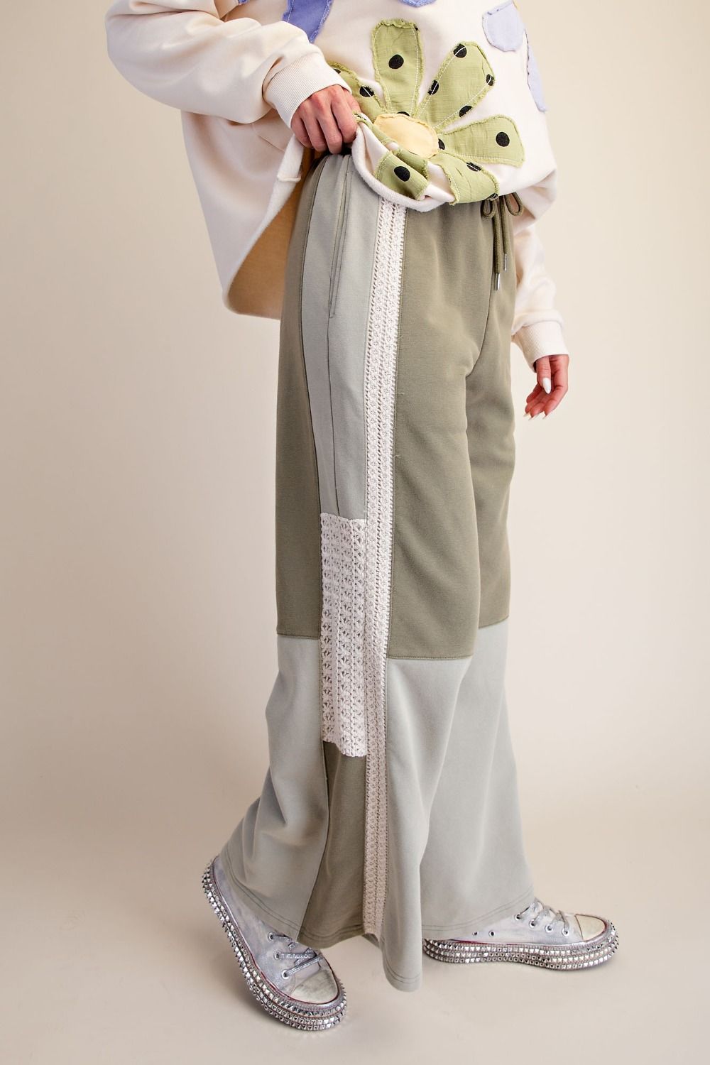 Crochet Terry Knit Pants